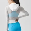 Veste zippée intégrale Alo Softsculpt Superset - Blanche