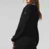 Veste zippée intégrale en maille « Tennis Club Pull » - Noir/Ivoire