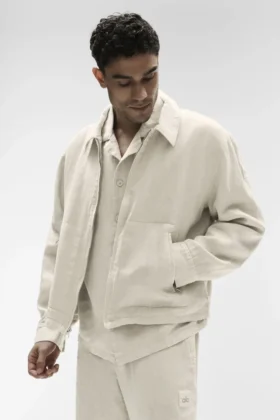 Veste zippée Linen Days - Beige