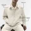 Veste zippée Linen Days - Beige
